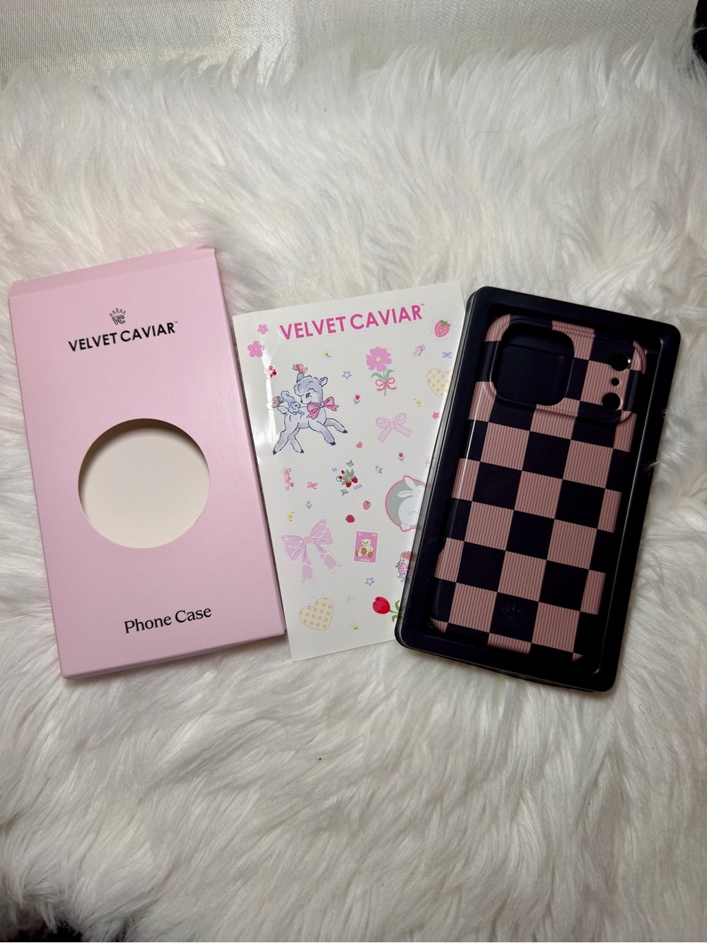 Velvet Caviar IPhone 17 Pro Max Brown and Black Checkerboard Phone Case